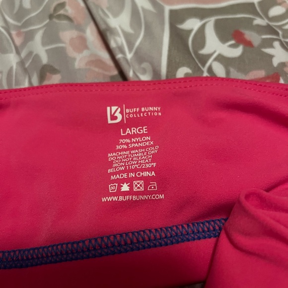 BuffBunny Dive Zip Sports Bra - Miami Vice/H20 Size L - Picture 4 of 4